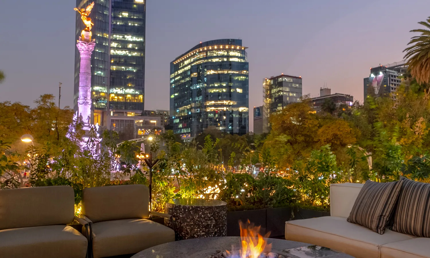 Terraza vista Ángel de la Independencia
